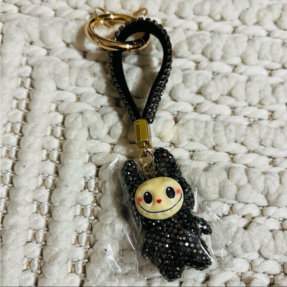 Labubu Sparkling Keychain - Black